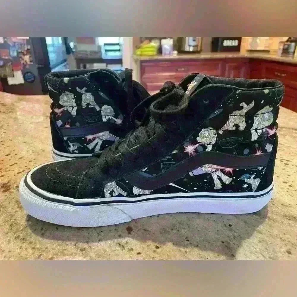 Vans x Disney TOY STORY Sk8-Hi Pixar Buzz Lightyear Suede Mens 7 Shoes 721278 - Picture 7 of 15